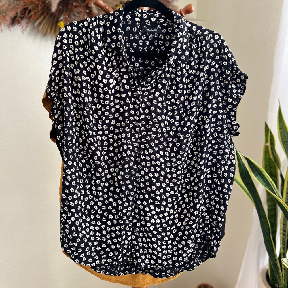 madewell central drapey shirt (set of 3)